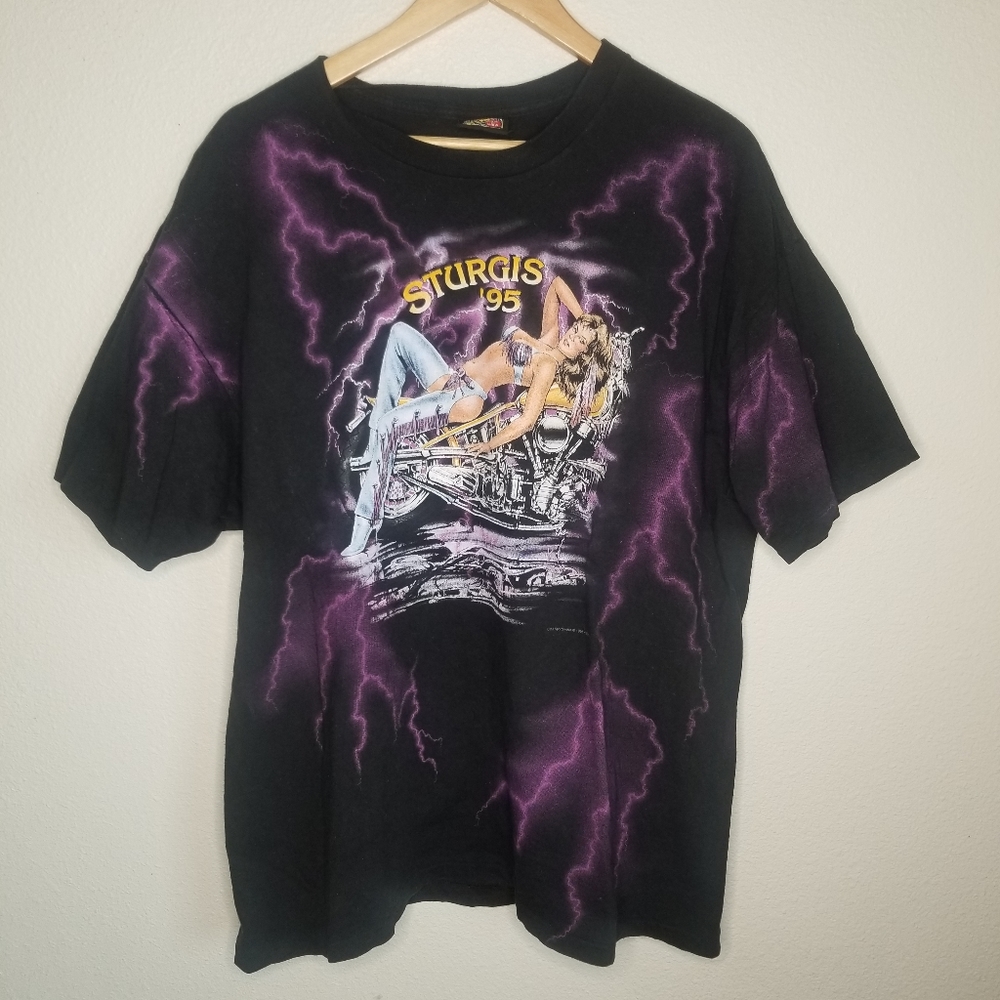 VINTAGE '95 STURGIS FULL GRAPHIC TEE XL